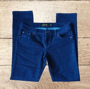 GISELE BY SIRENS Women's Mid Rise Straight Leg Dark Wash Jeans